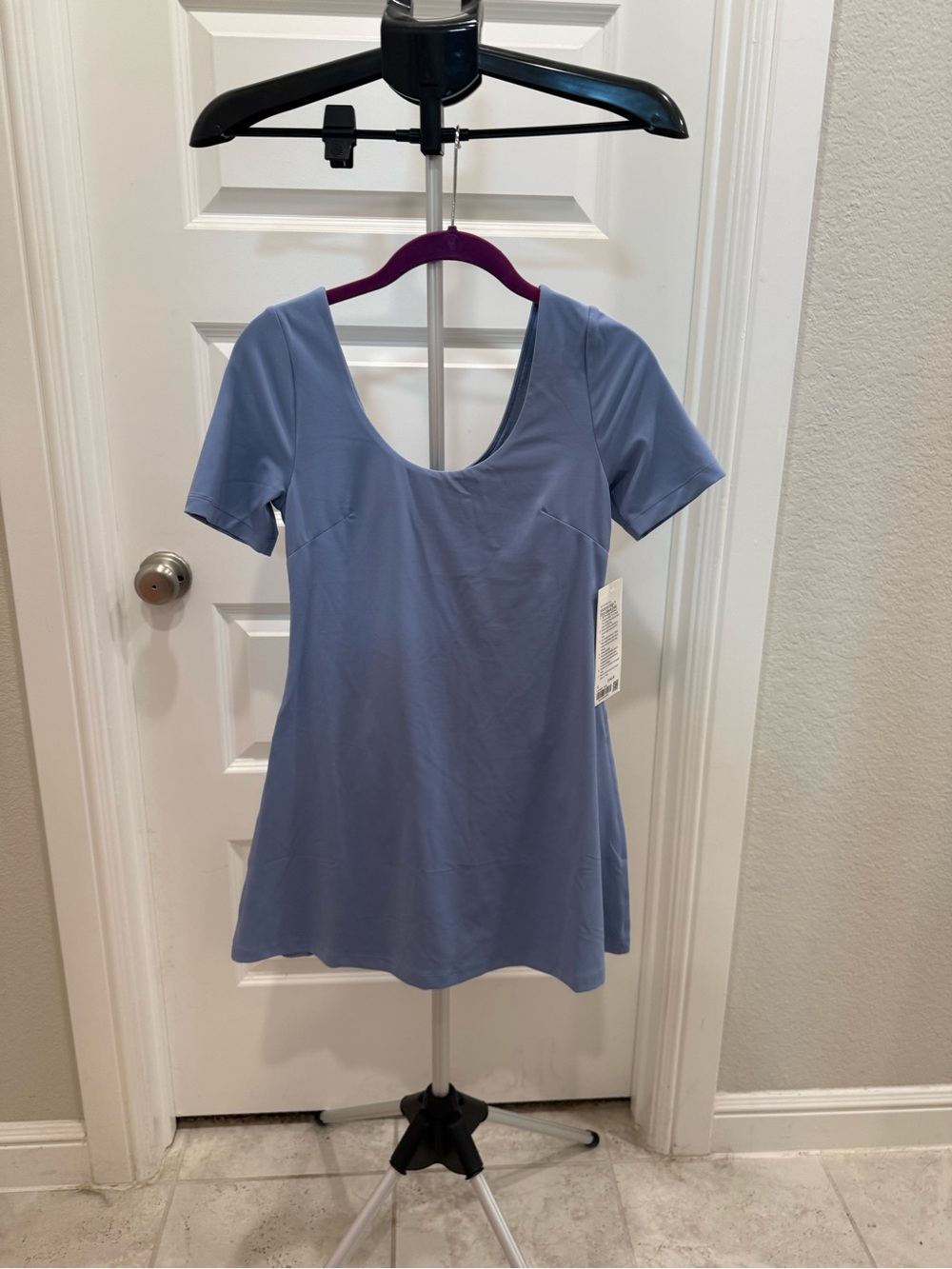 lululemon athletica Scoop Neck Short Sleeve Tunic - Light Blue